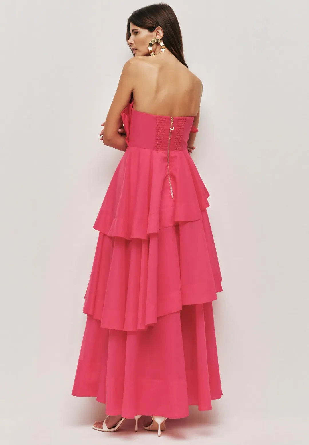Aje Selestia Gown size 14 Pink Magenta for rent on The Volte - main image