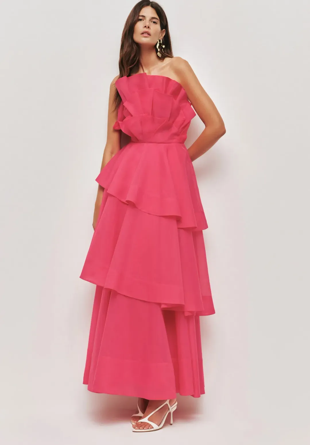 Aje Selestia Gown size 14 Pink Magenta for rent on The Volte - main image