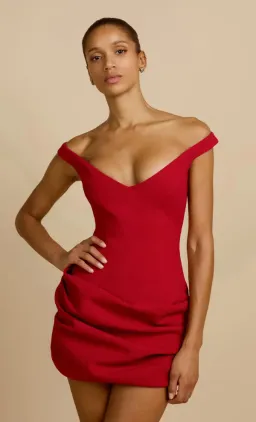 Arcina Ori Avery Dress RED Size M for rent on The Volte - image 1