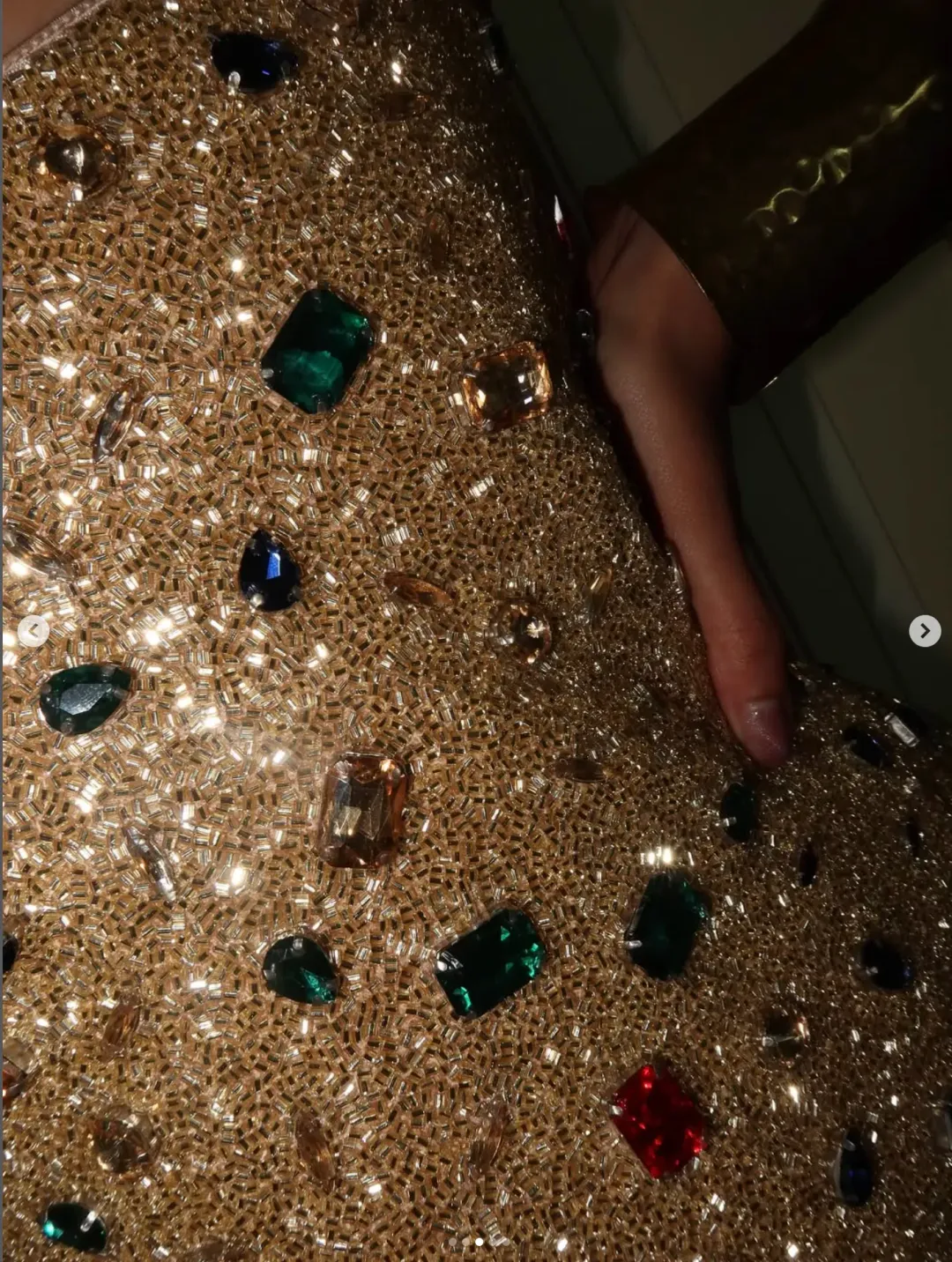 Hand-embroidered custom Sultana corset for rent on The Volte - main image