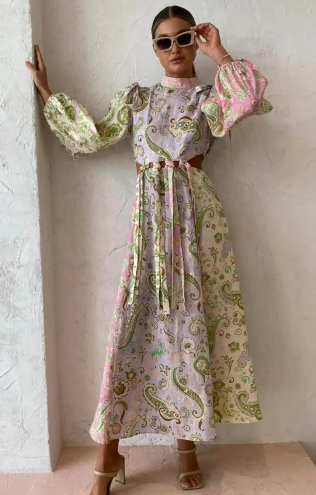 Alemais Marta Cut-Out Midi Dress for rent on The Volte - main image