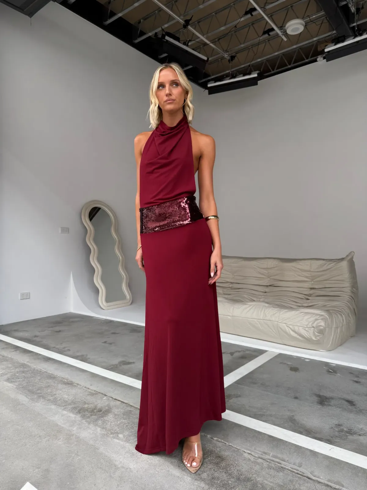 Ance Gria Adele Dress Red Sequin size 8 - Image 1