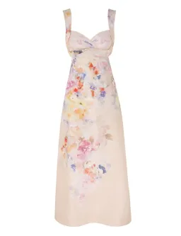 ZIMMERMANN CRUSH MIDI DRESS IN MULTI FLORAL SIZE 2/12 AU for rent on The Volte - image 4