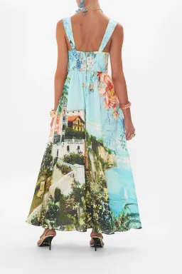 Camilla Eyelet Bustier Dress in From Sorrento With Love Print Size XXL AU 18 for rent on The Volte - image 2