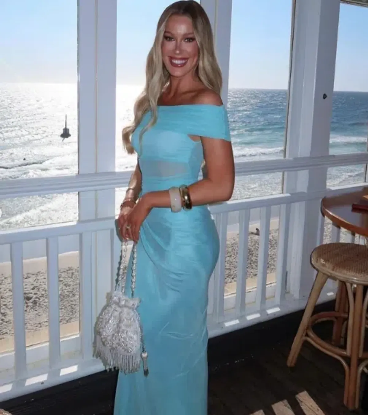 Benni Nico Off Shoulder Maxi Dress Size 10 - Image 3