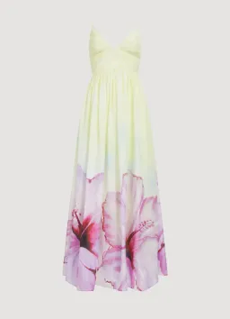 Aje Vacation Maxi Dress Hibiscus print size 8 for rent on The Volte - image 6
