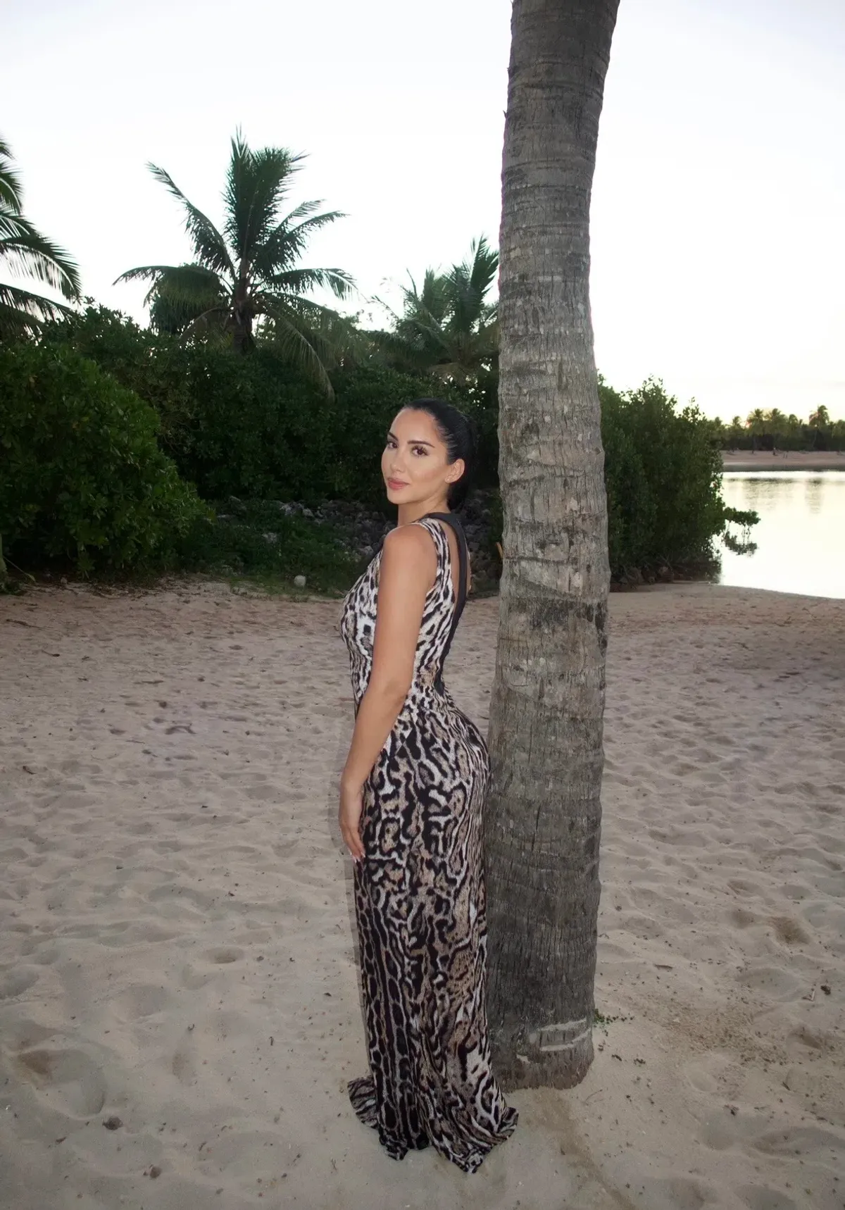 Just Cavalli by Roberto Cavalli Cut Out Leopard Print Gown - Image 3