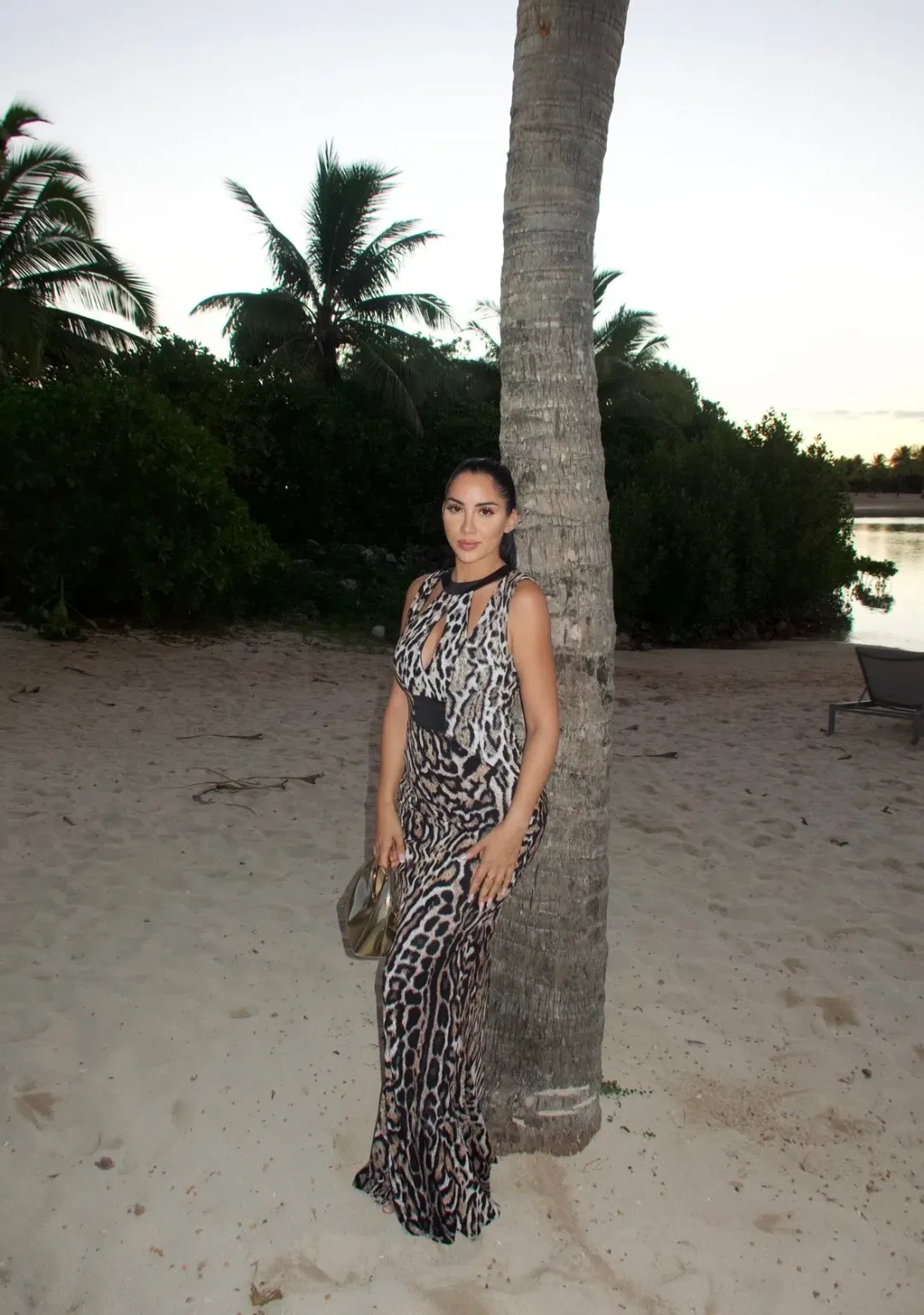 Just Cavalli by Roberto Cavalli Cut Out Leopard Print Gown for rent on The Volte - main image