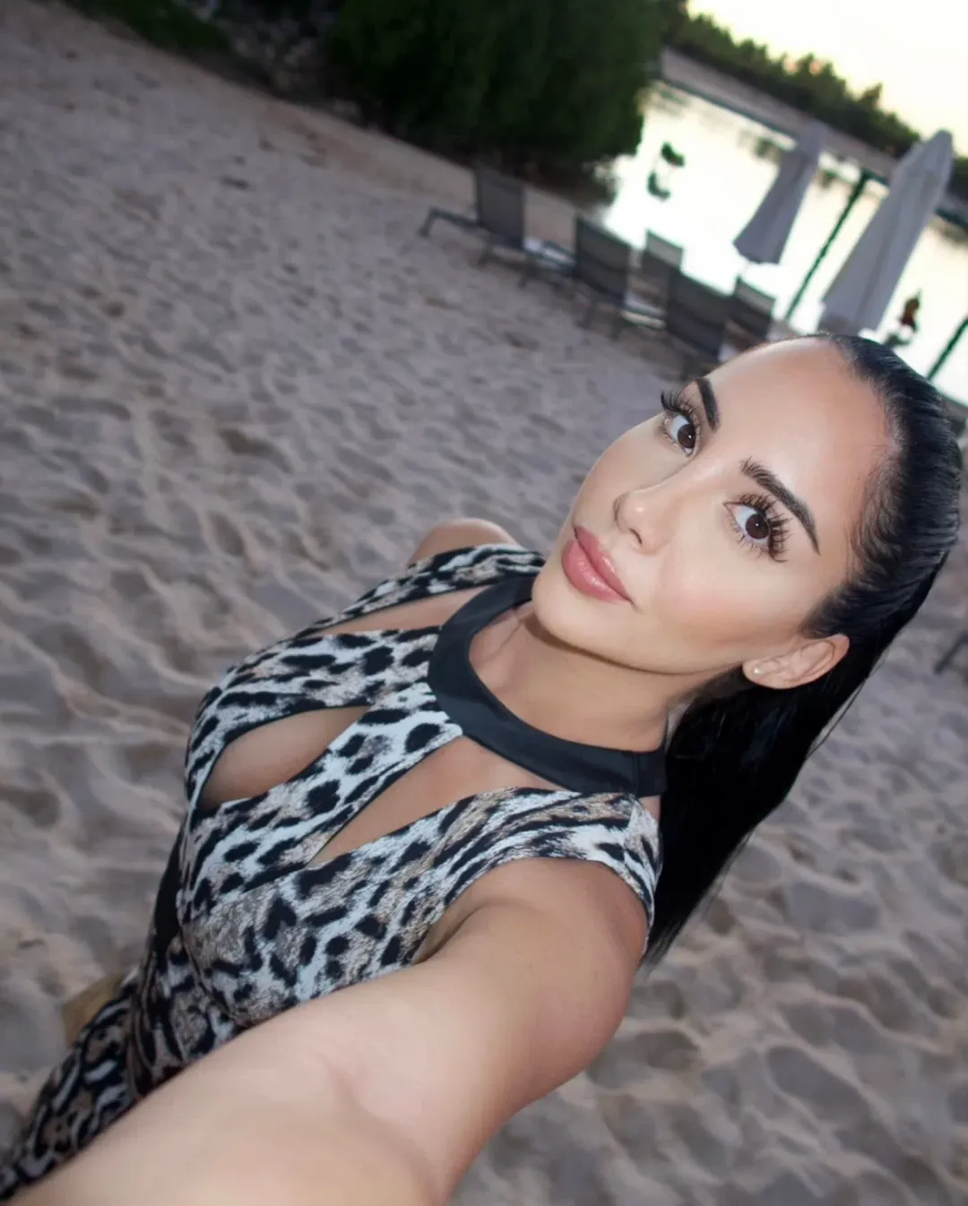 Just Cavalli by Roberto Cavalli Cut Out Leopard Print Gown for rent on The Volte - main image