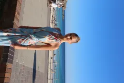 Bec and Bridge Calliope Drape Maxi Dress Sonara Blue Floral Size XS / 6 AU for rent on The Volte - image 6