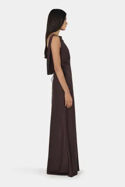 Hansen And Gretel Clara Bias Dress Cognac Size 16 for rent on The Volte - image 6