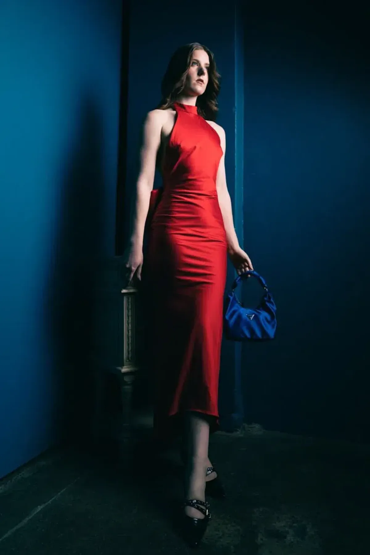 HOUSE OF CB Ilaria Red Bow Halter Dress Size XS - Image 6