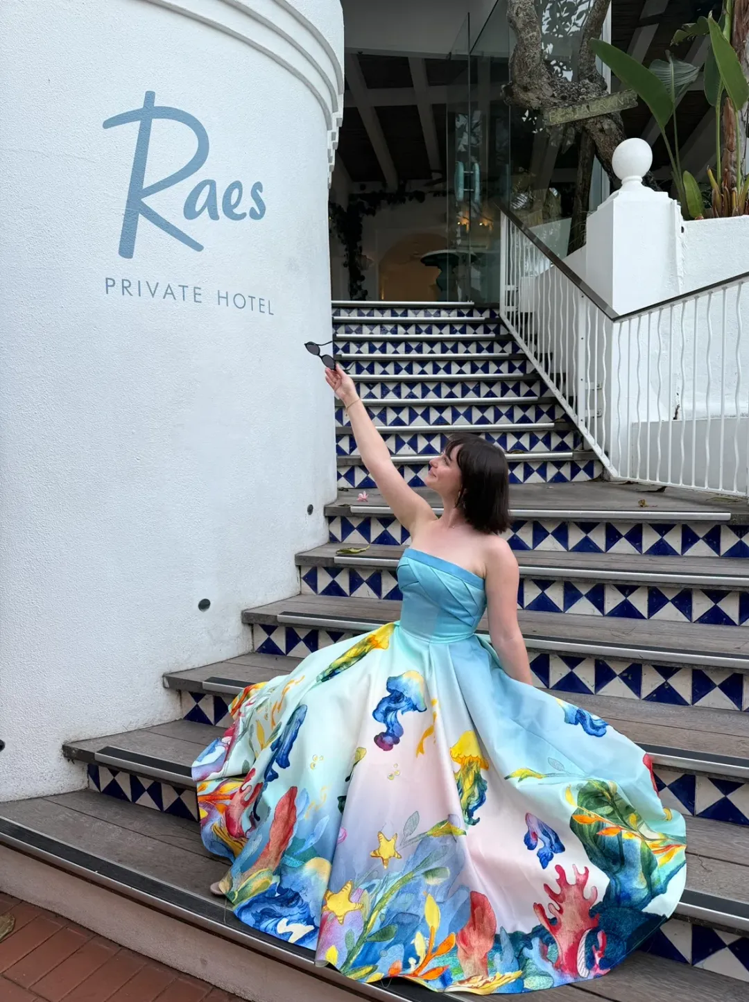 Justin Tong AQUARELLE MIDI DRESS for rent on The Volte - main image