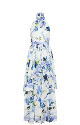 Aje Sienna Maxi Dress Lavenders of Provence Halterneck Size 16 for rent on The Volte - image 2