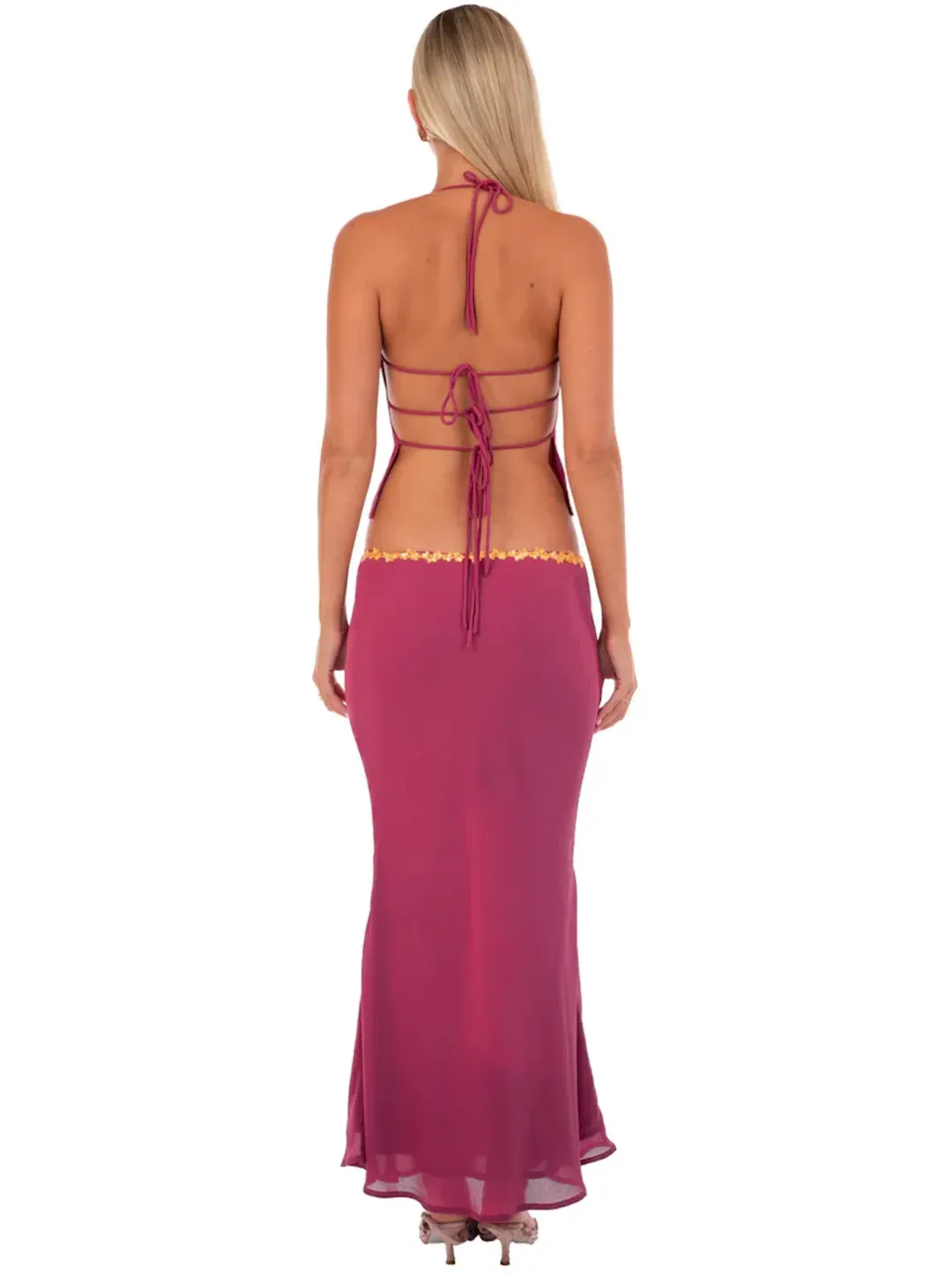 I AM DELILAH JEMIMA MIDI SKIRT & JEMIMA HALTER. SIZE S / AU 8-10 for rent on The Volte - main image