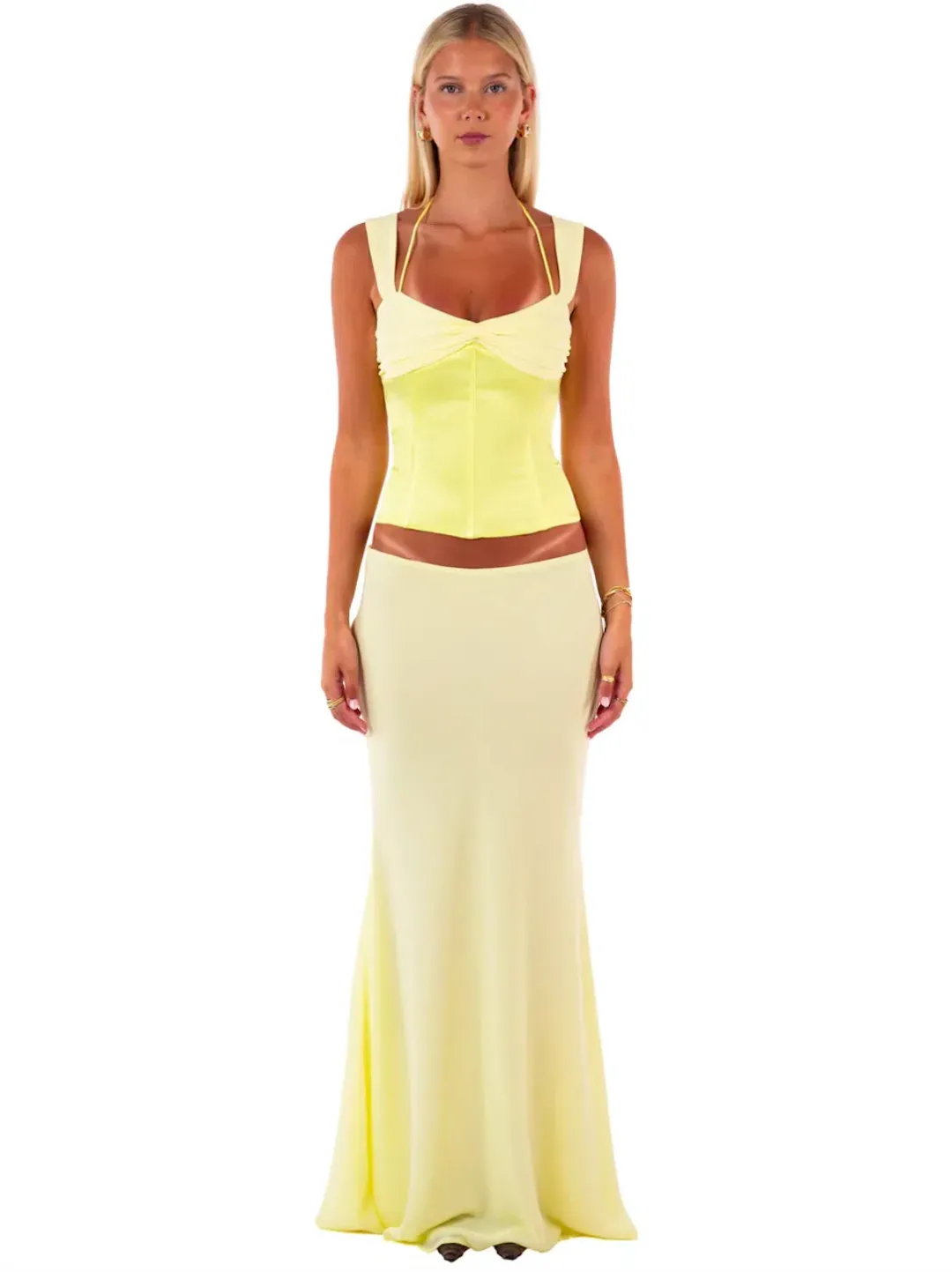 I AM DELILAH SCARLETT MAXI SKIRT & CORSET. SIZE S / AU 8-10 for rent on The Volte - main image