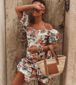 Zimmermann Allia Pintuck Floral Mini Dress Size 0 / AU 6-8 for rent on The Volte - image 5