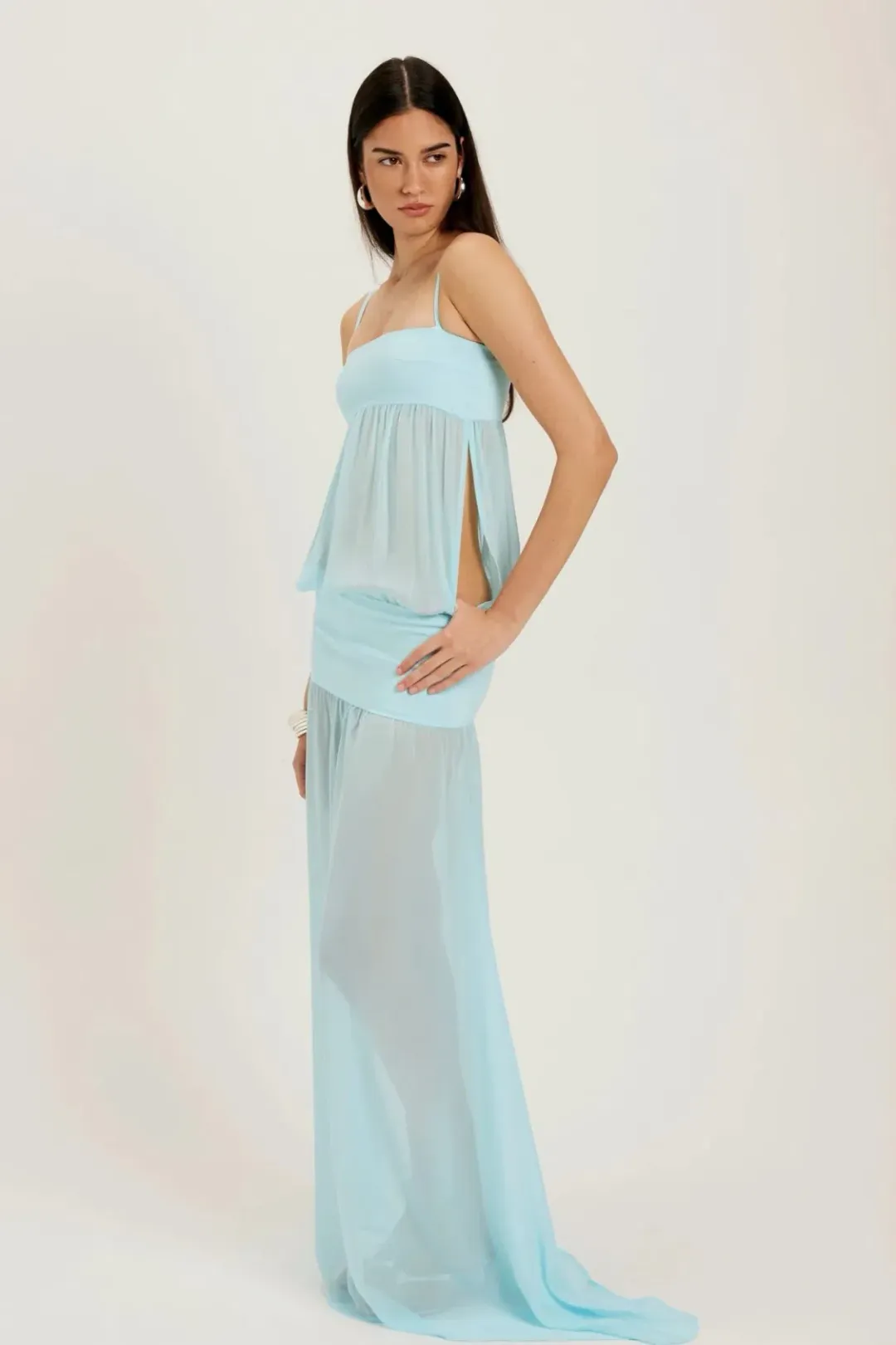 ANCE GRIA Romeo Gown - Aqua Size S for rent on The Volte - main image