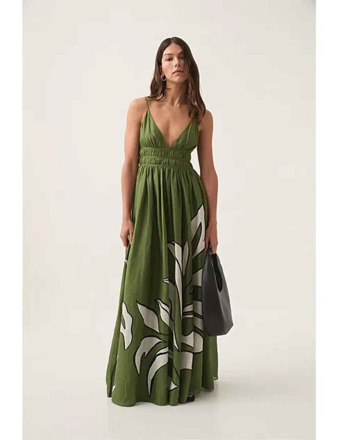 Aje Planetary Maxi Dress in Abstract Fern Size AU 6 for rent on The Volte - main image