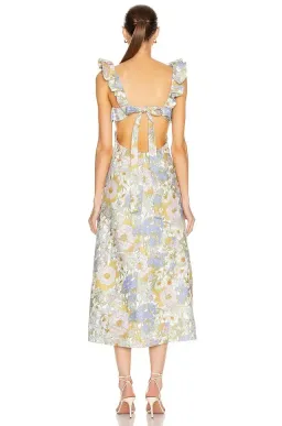 Zimmermann Super Eight Frilled Midi Dress Floral Size 2 / AU 12 for rent on The Volte - image 2