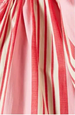 Oroton Candy Stripe Shirt Dress with pockets and belt Size 14 fits 16 for rent on The Volte - image 3