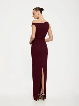 EFFIE KATS INAYA GOWN WINE SIZE XS (6-8) for rent on The Volte - image 2