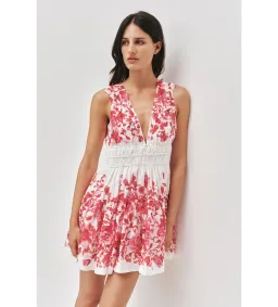 Aje Casia Mini Dress Rose Ink Red Size AU 10 for rent on The Volte - image 4