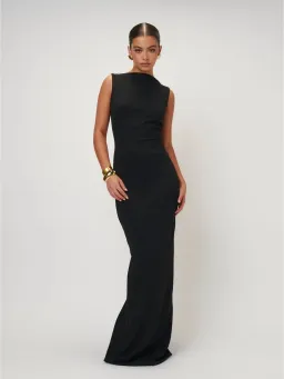 Effie Kats Verona Gown Black Size M/AU 10 for rent on The Volte - image 1