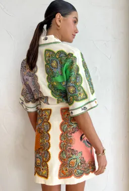 Alemais Trippy Troppo Mini Dress Multi Size 8 for rent on The Volte - image 2