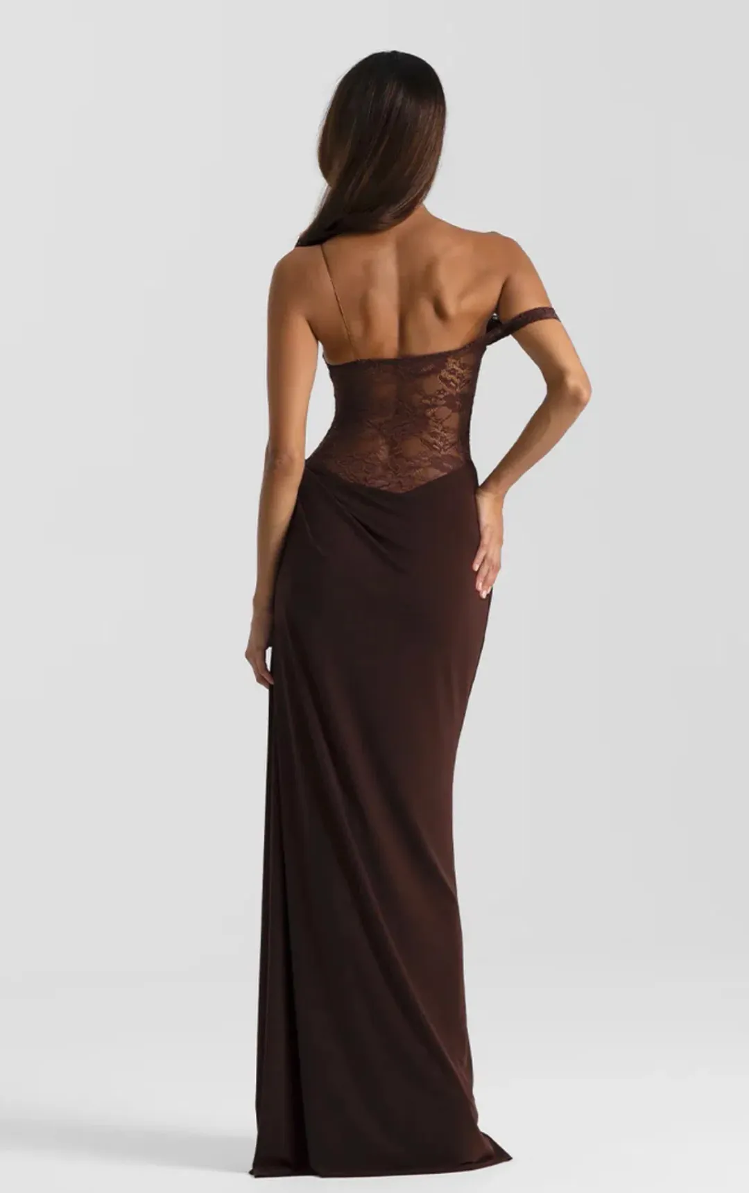 NATALIE ROLT - SLOANE DRESS - ESPRESSO for rent on The Volte - main image