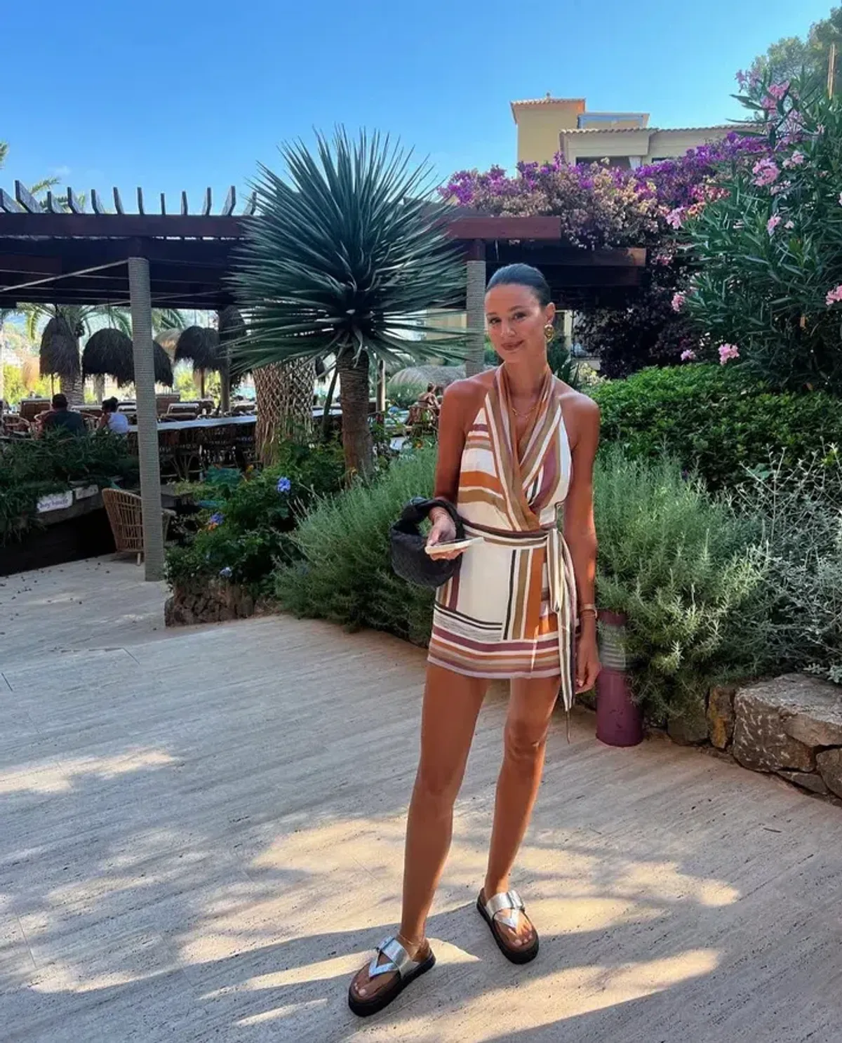 Sir The Label Caprera Wrap Halter Mini Dress Size 2 - Image 3