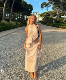 KOSTER KULTURE BOBBIES SKIRT AND TOP CHAMPAGNE for rent on The Volte - image 1