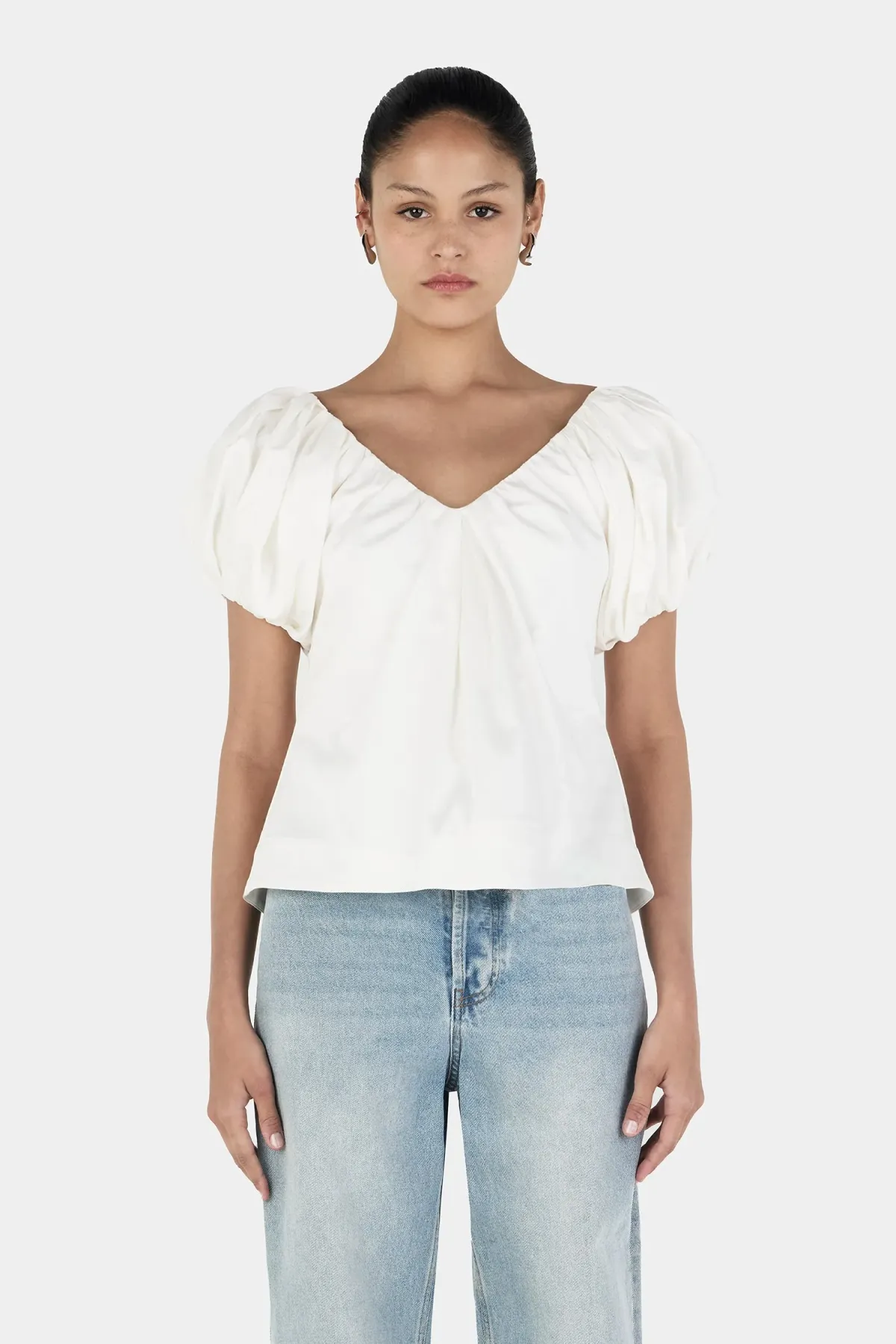 Hansen And Gretel Thandie Top Ivory Size XS for rent on The Volte - main image