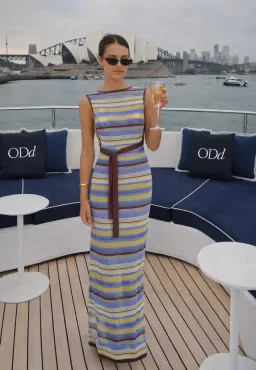 Sir The Label Coastline Tie Dress size 0 / 6 Cali Stripe for rent on The Volte - image 2