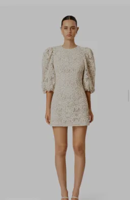 Elliatt Cliffside Mini Lace Dress In Ivory for rent on The Volte - image 1