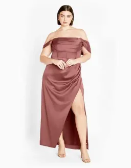 City Chic forbidden love maxi dress size 16 - Rose for rent on The Volte - image 1