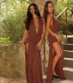 Cherie Attire Evelyn Halter Maxi for rent on The Volte - image 1