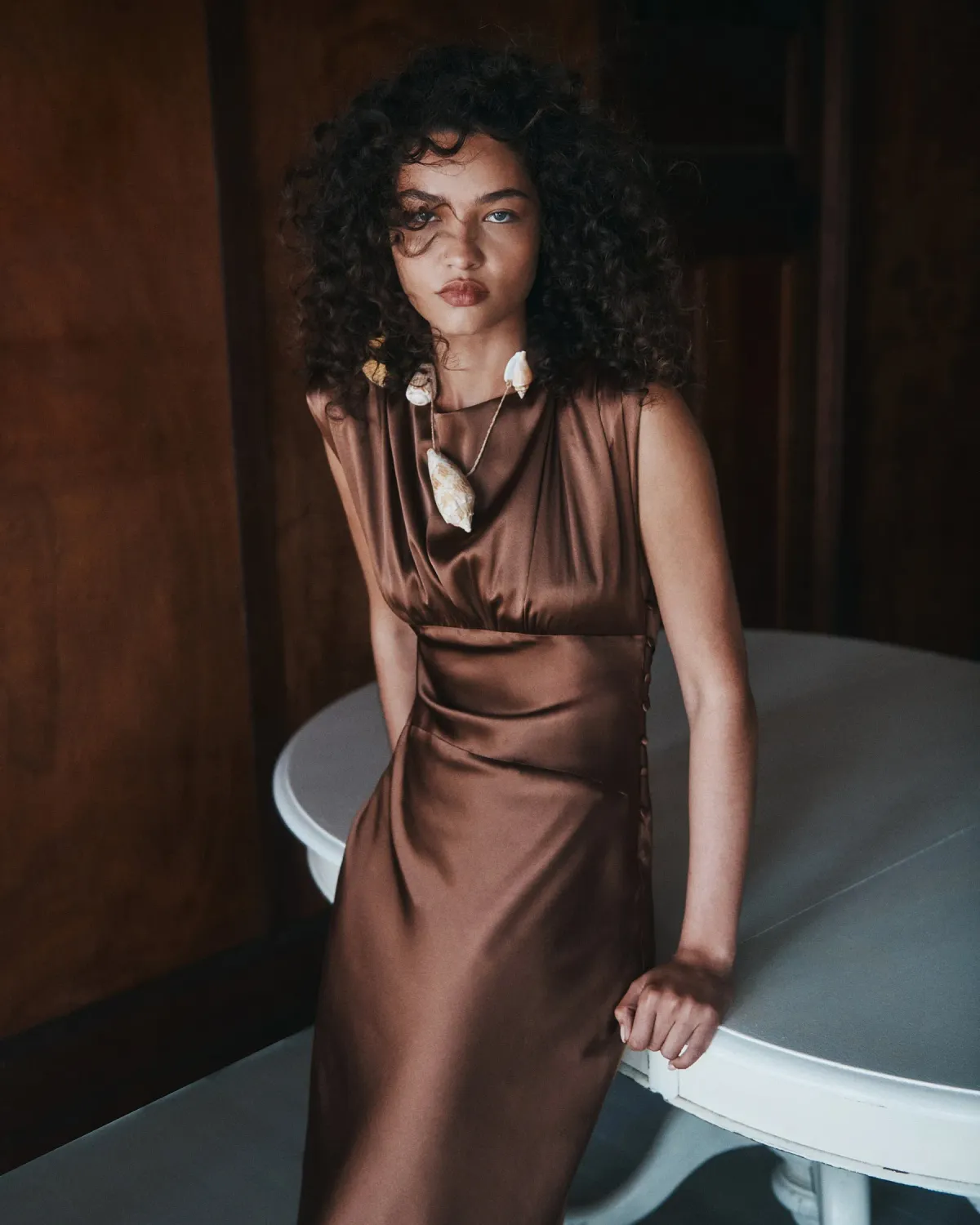 Hansen And Gretel Meredith Silk Dress Biscuit Size 6 - Image 2