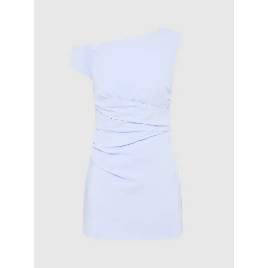 Shona Joy Campbell Off Shoulder Mini Dress - Cornflower Blue - Size 6 for rent on The Volte - main image