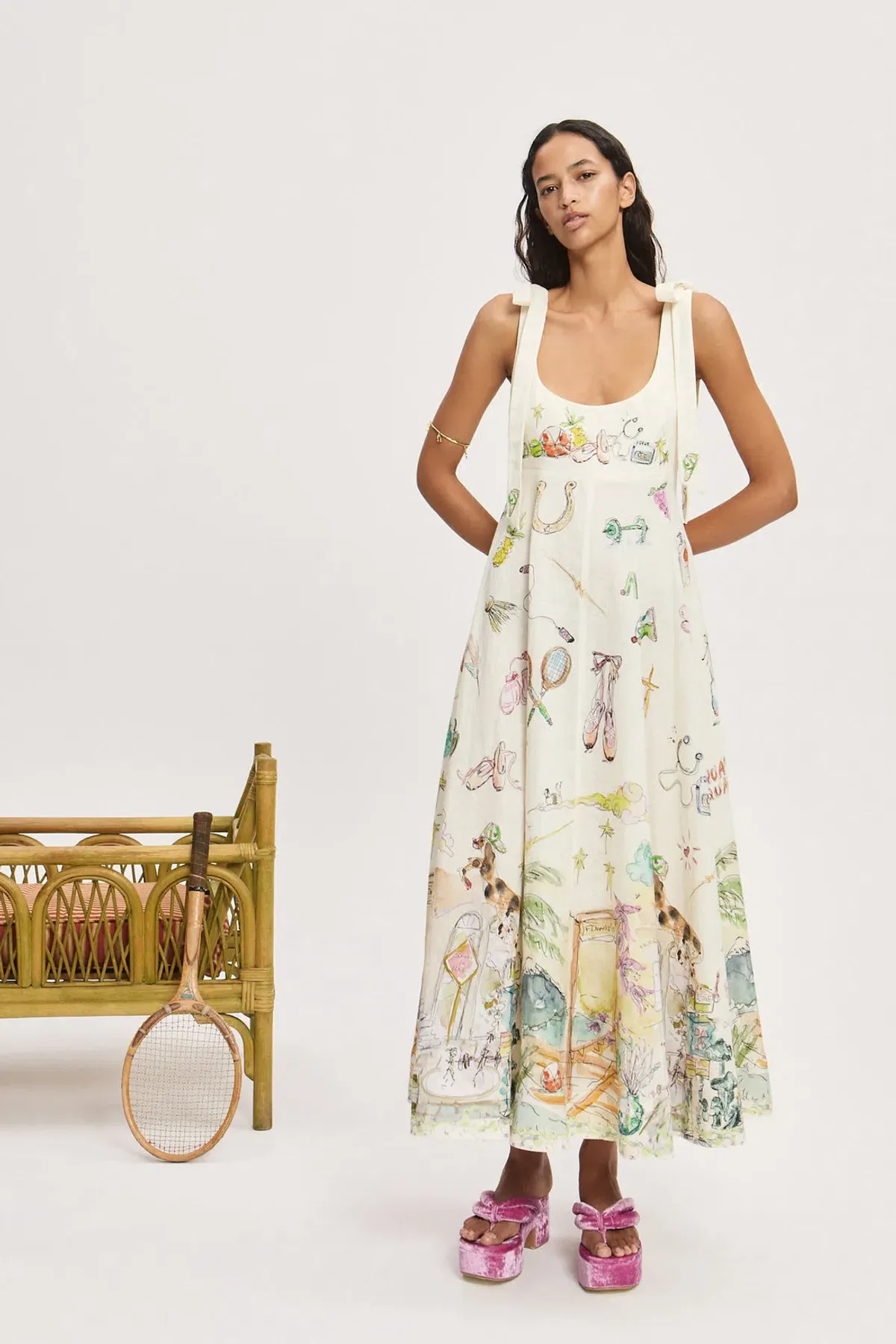 Alemais Anouk Ballet Sundress - Size 6 for rent on The Volte - main image