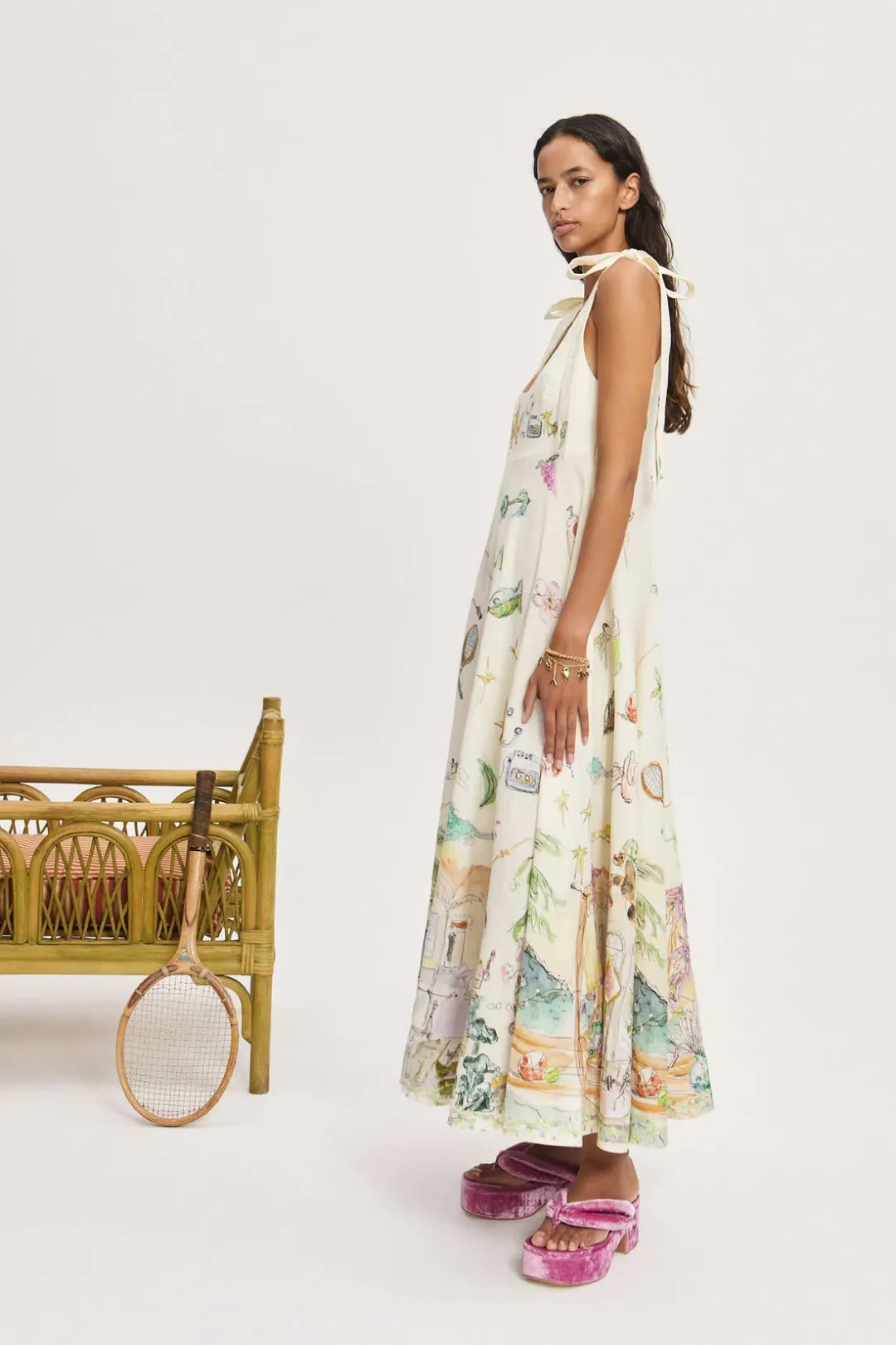 Alemais Anouk Ballet Sundress - Size 6 for rent on The Volte - main image