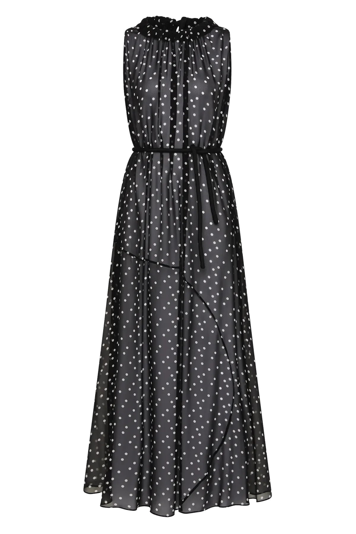 Bianca Spender Polka Dot Silk Emerge Dress Black Size 6 - Image 9