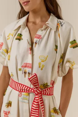 The Marla Dress - Palm Noosa. Size 10, Midi length. for rent on The Volte - image 1