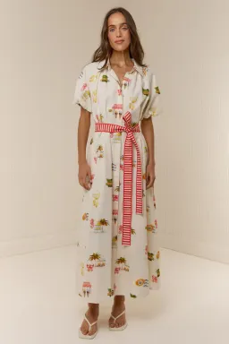 The Marla Dress - Palm Noosa. Size 10, Midi length. for rent on The Volte - image 4