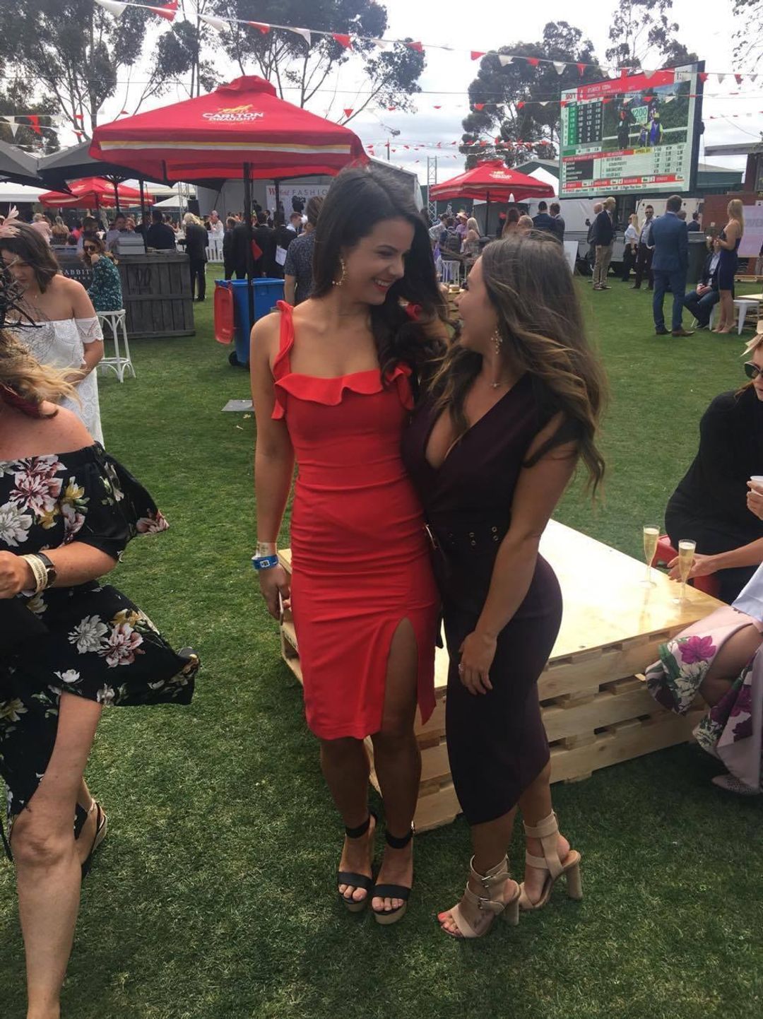 Kookai Red Midi size 8 for rent on The Volte - main image