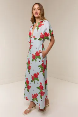 Palm Noosa Jasmine Dress in Sky Garden size 8 for rent on The Volte - image 2