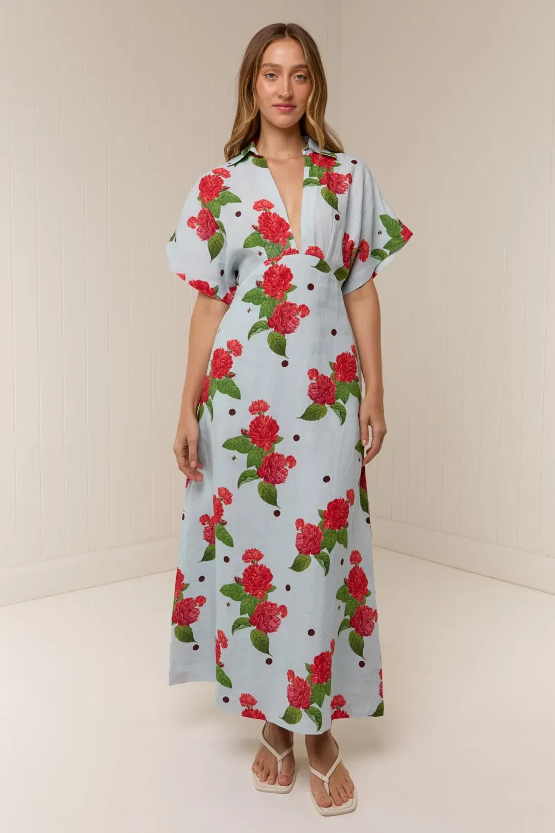 Palm Noosa Jasmine Dress in Sky Garden size 8 for rent on The Volte - main image