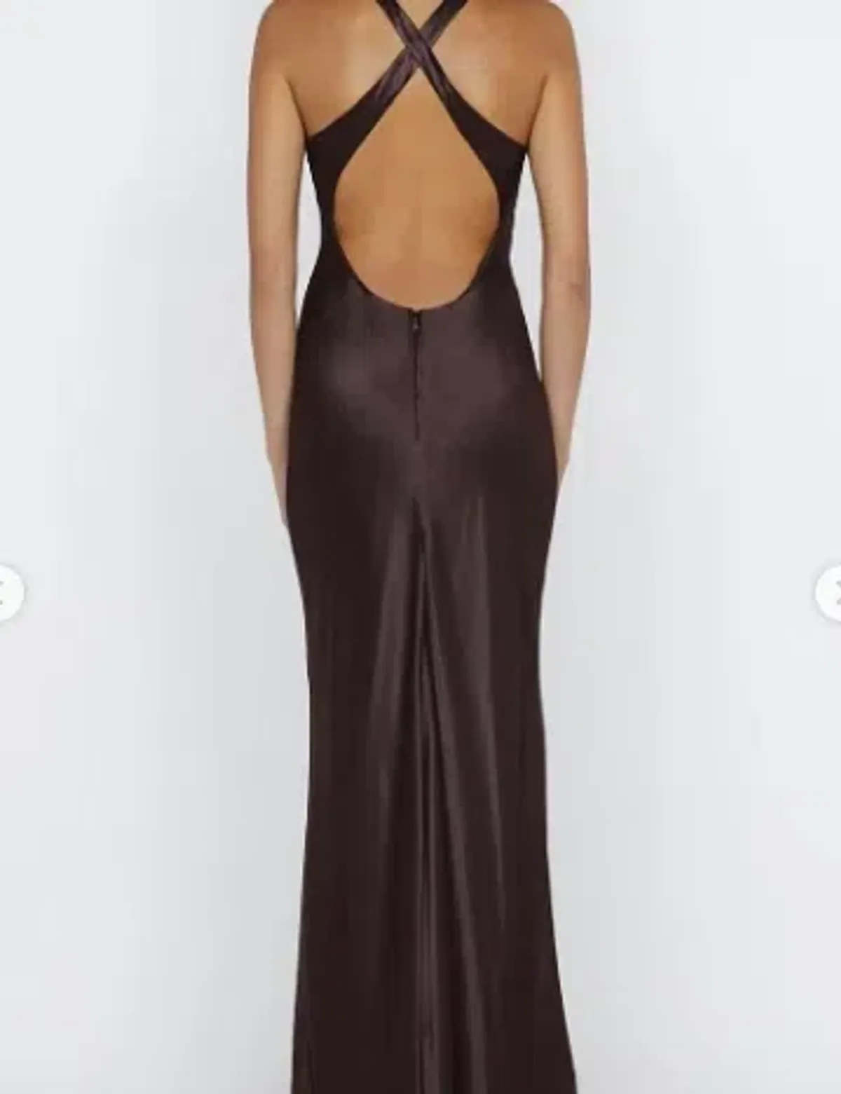 Bec + Bridge Maxina Crossover Dress in Dark Chocolate 8 - Image 2