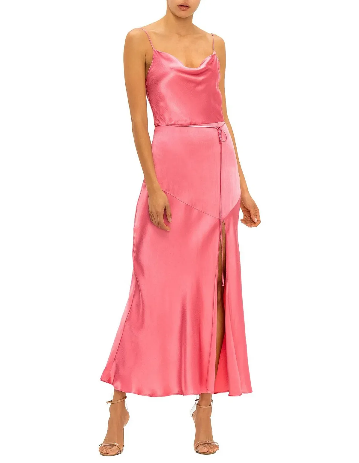 Bec & Bridge Sylvie Midi Dress Pink Size 6 - Image 1