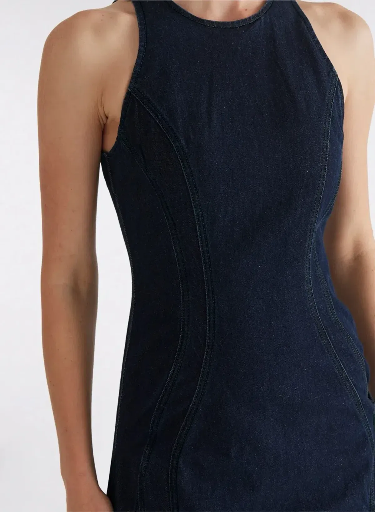 ANNA QUAN Bianca Dress Indigo Denim 8 AU - Image 5